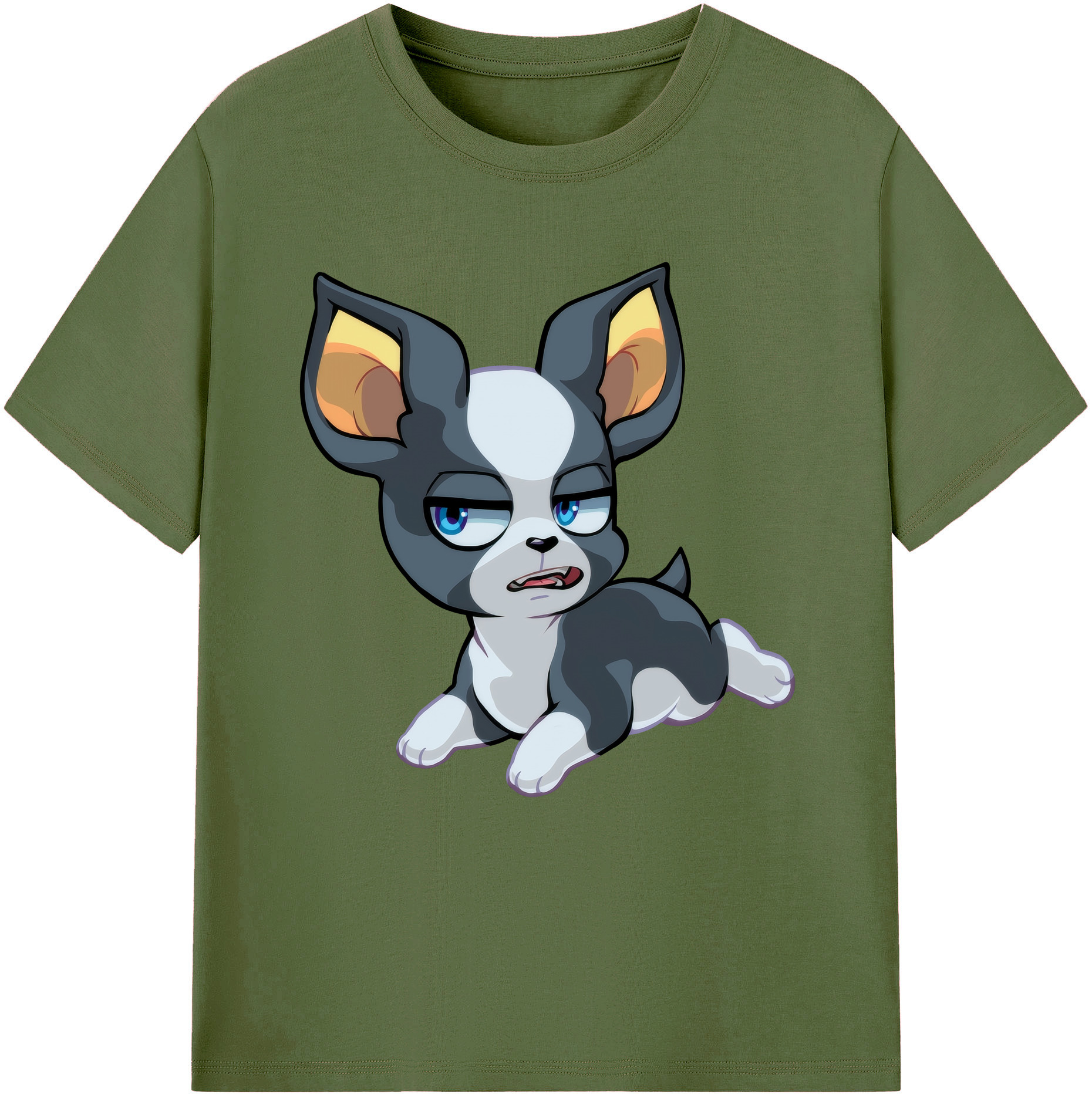（画像用） ジョジョの奇妙な冒険 イギー JoJo's Bizarre Adventure Iggy 綿100％半袖Tシャツ（フロントプリント）